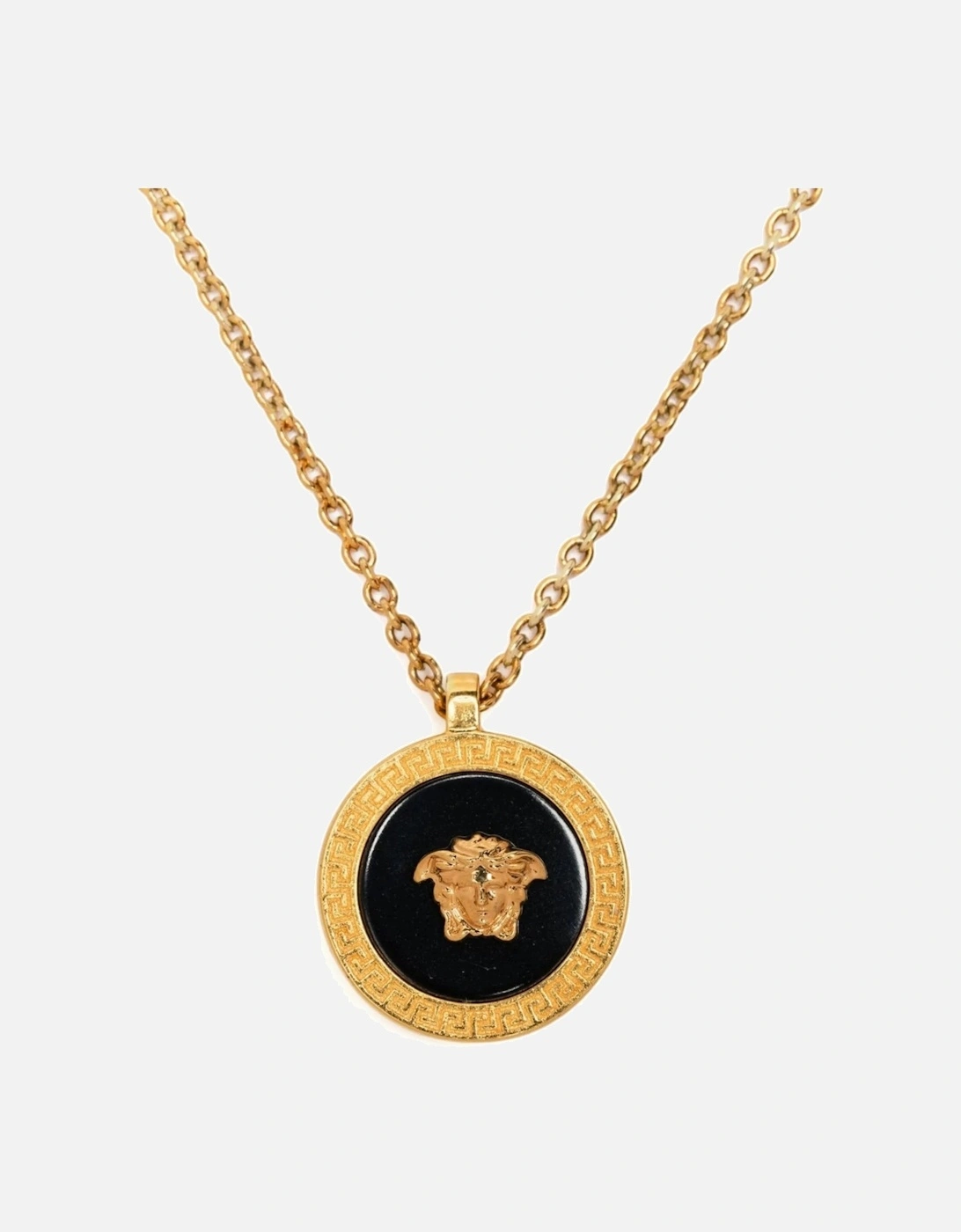 Versace Men's Circular Medusa Necklace Gold - Size: OS