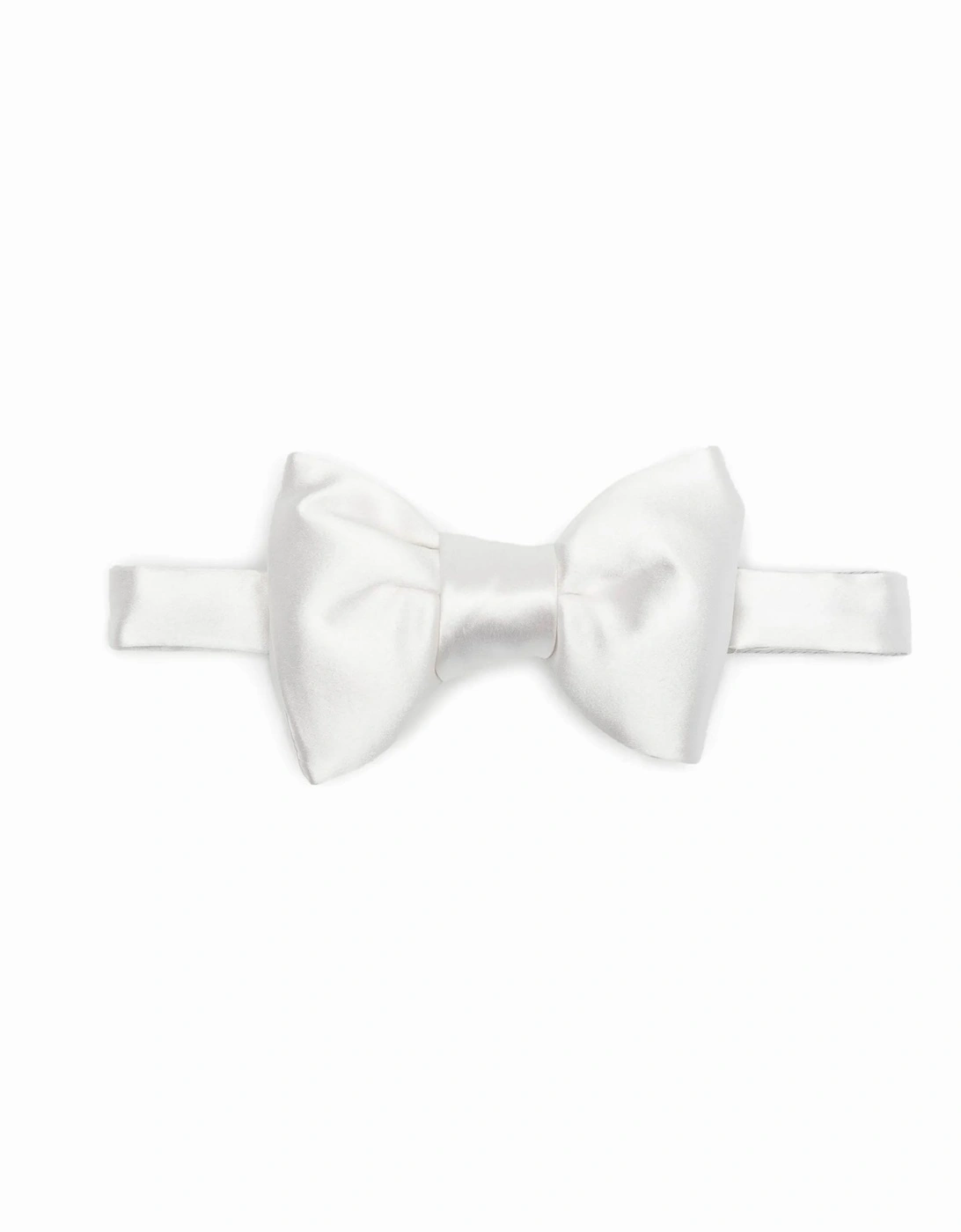 Silk Bow Tie 6cm X 10cm White, 3 of 2