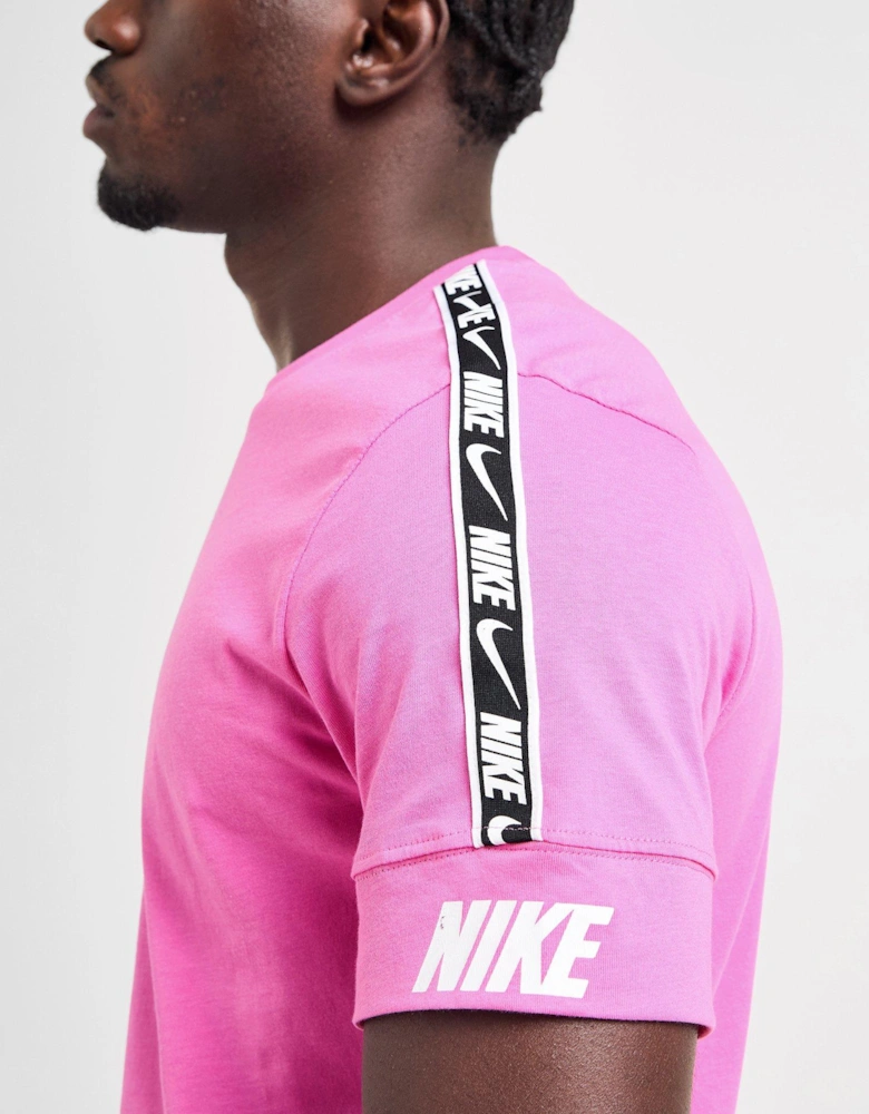 Repeat Tape Short & T-Shirt Set Pink