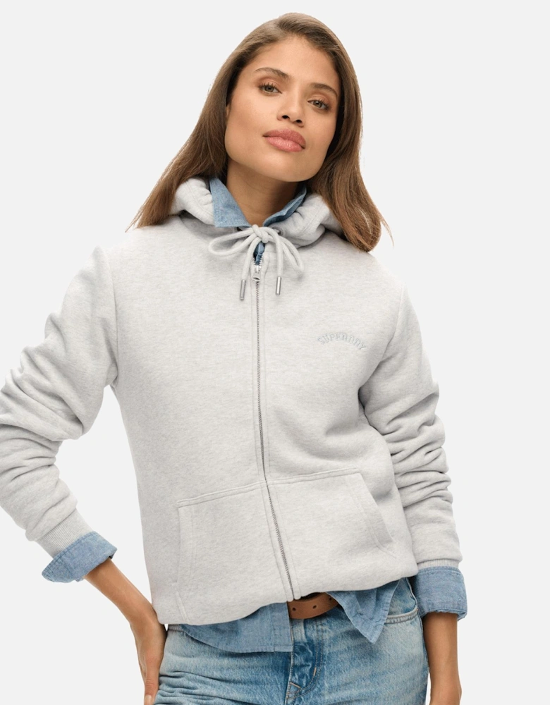 Womens Borg Lined Full Zip Hoodie