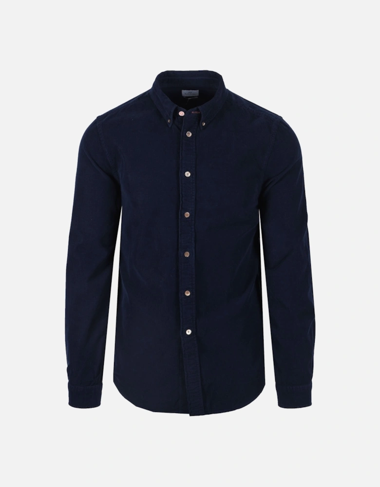 Tailored Corduroy Shirt Dark Navy