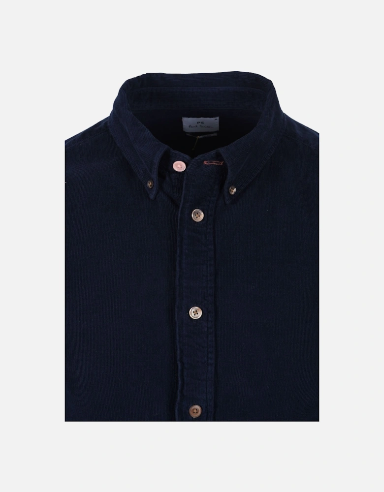Tailored Corduroy Shirt Dark Navy