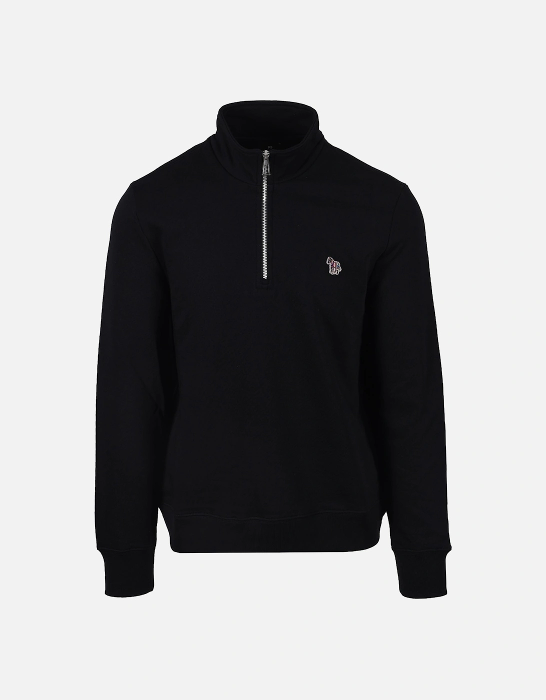 Reg Fit Half Zip Sweatshirt Black, 4 of 3