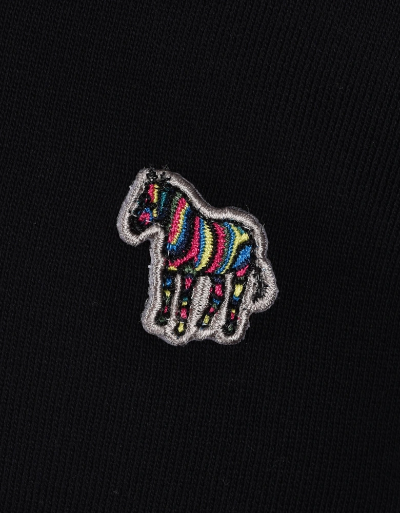 Reg Fit Half Zip Sweatshirt Black