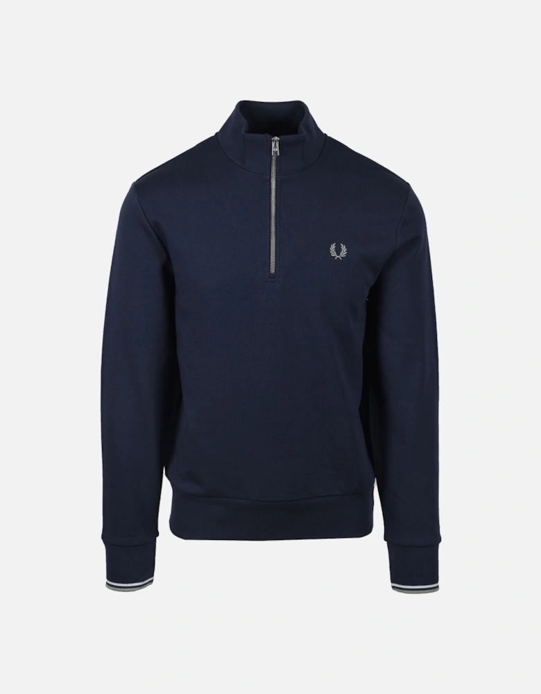 Half Zip Sweatshirt Dark Airforce/Lilac/Bayleaf