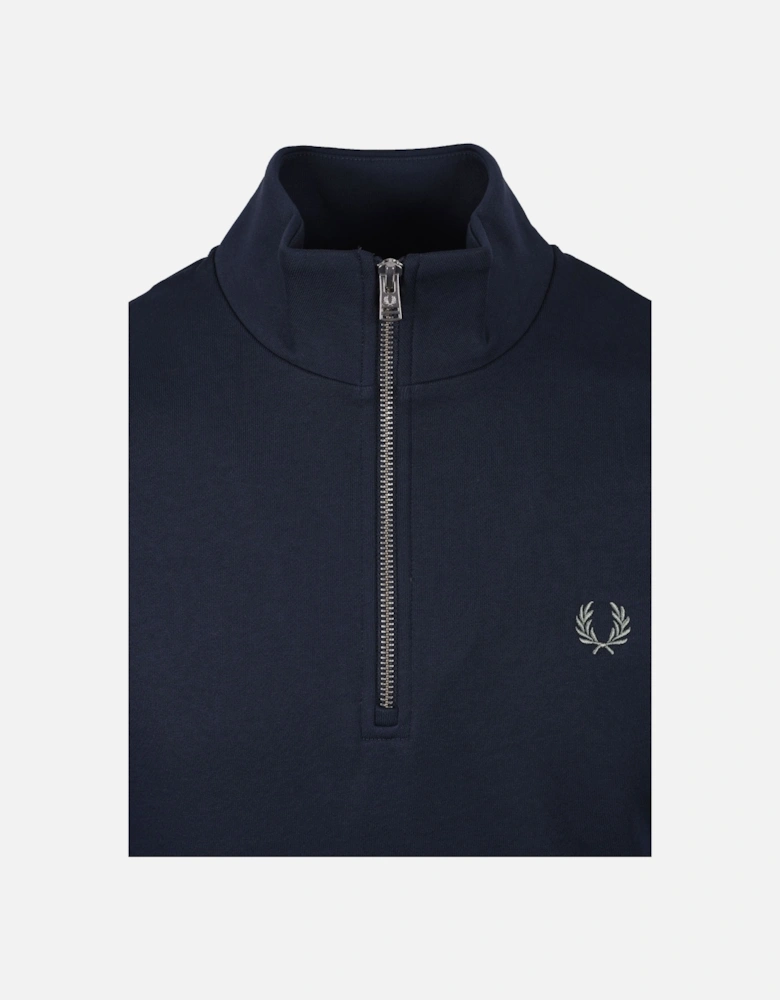 Half Zip Sweatshirt Dark Airforce/Lilac/Bayleaf