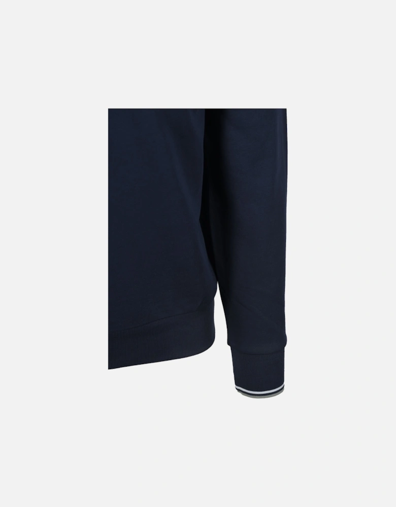 Half Zip Sweatshirt Dark Airforce/Lilac/Bayleaf