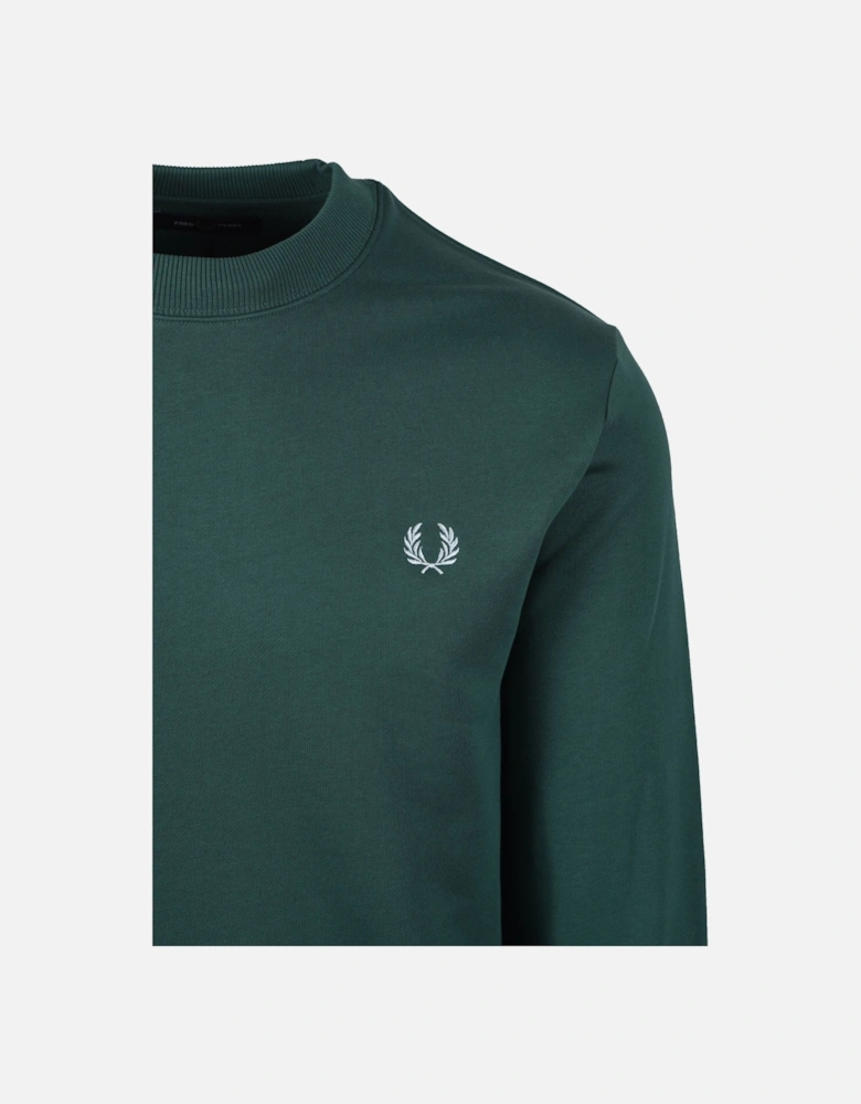 Crew Neck Sweatshirt Sport Green/Track Blue