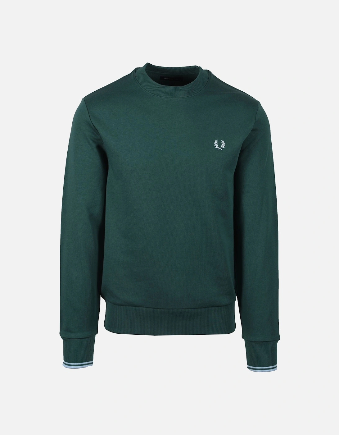 Crew Neck Sweatshirt Sport Green/Track Blue, 4 of 3