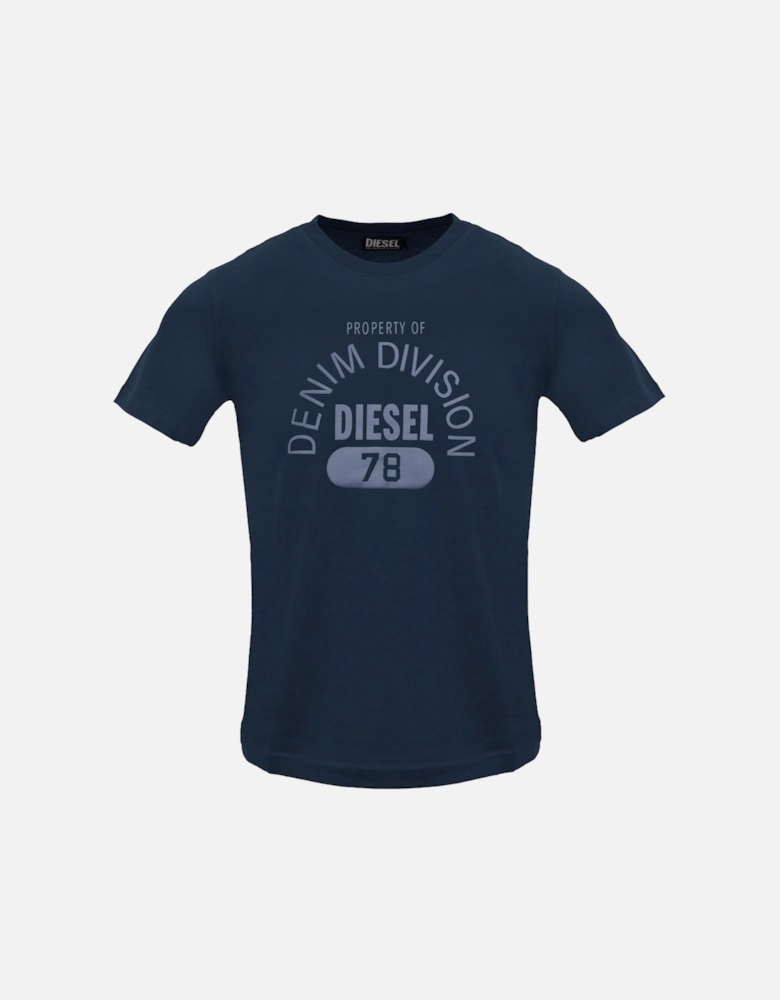Property Of Denim Division Logo Navy Blue T-Shirt