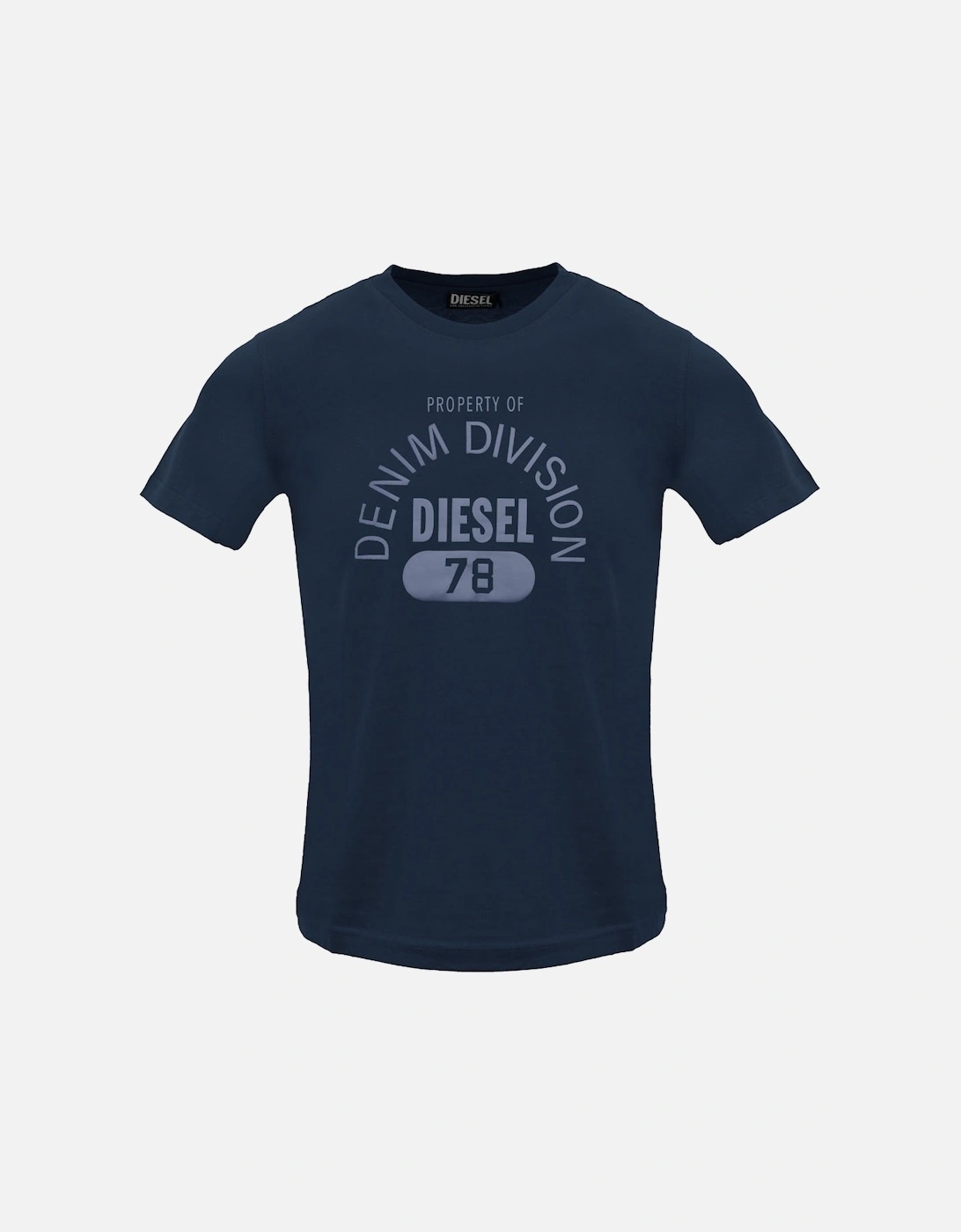 Property Of Denim Division Logo Navy Blue T-Shirt, 2 of 1