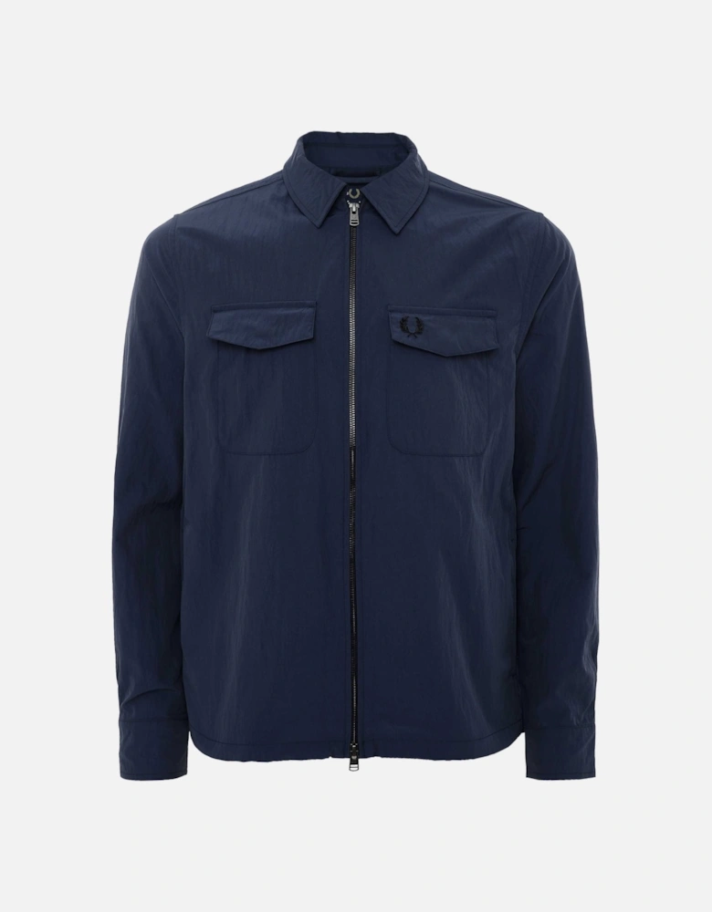 Textured Zip Overshirt