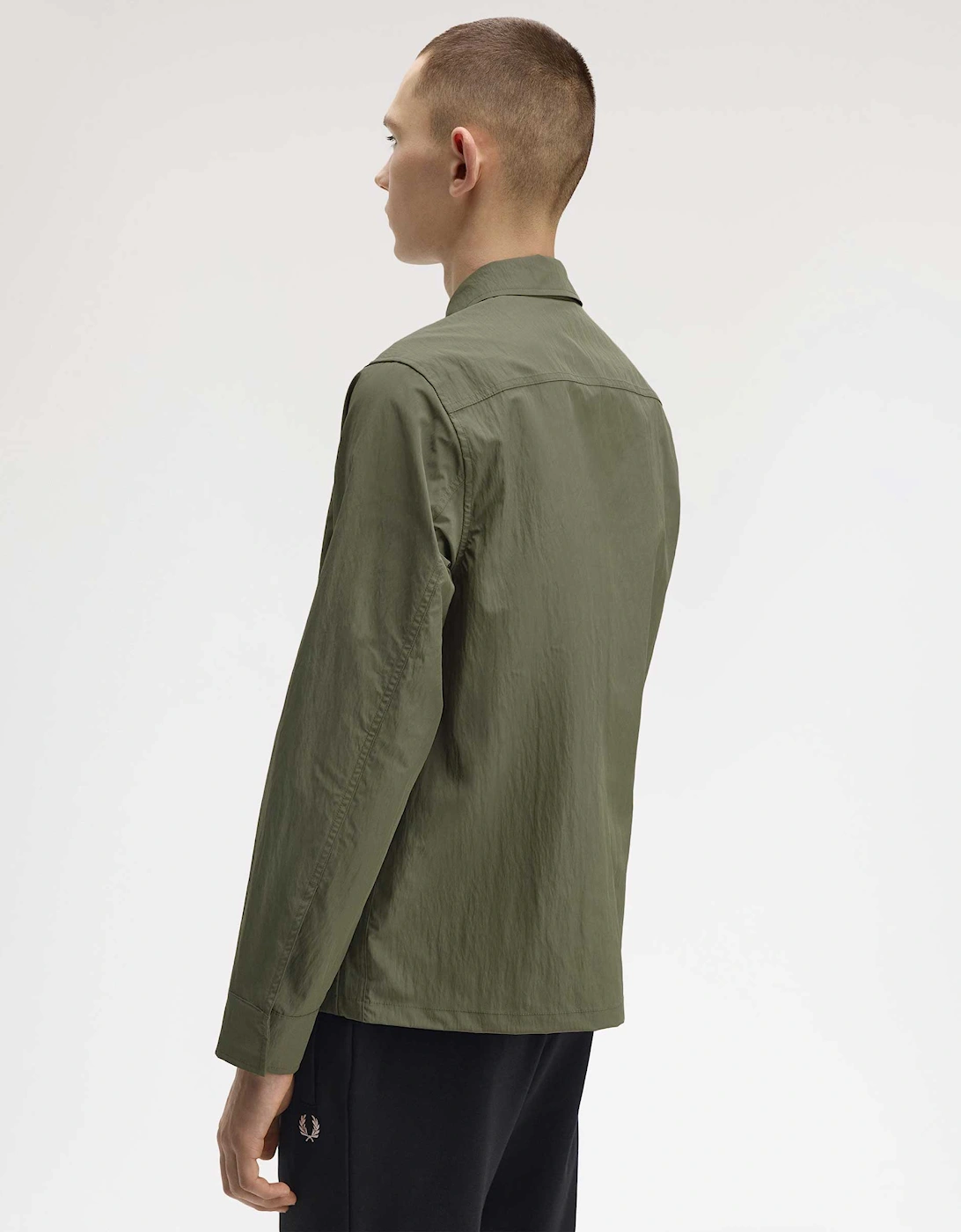 Textured Zip Overshirt
