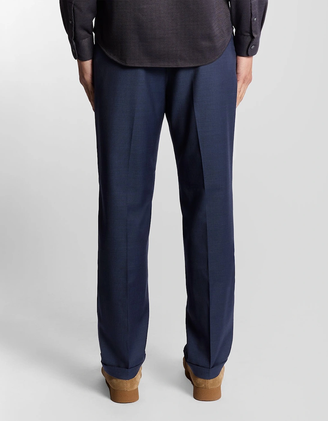 Sharkskin Pleated Trousers