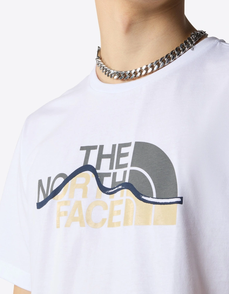Mountain Line White T-Shirt