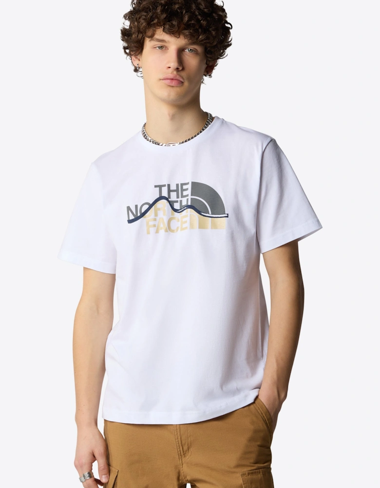 Mountain Line White T-Shirt