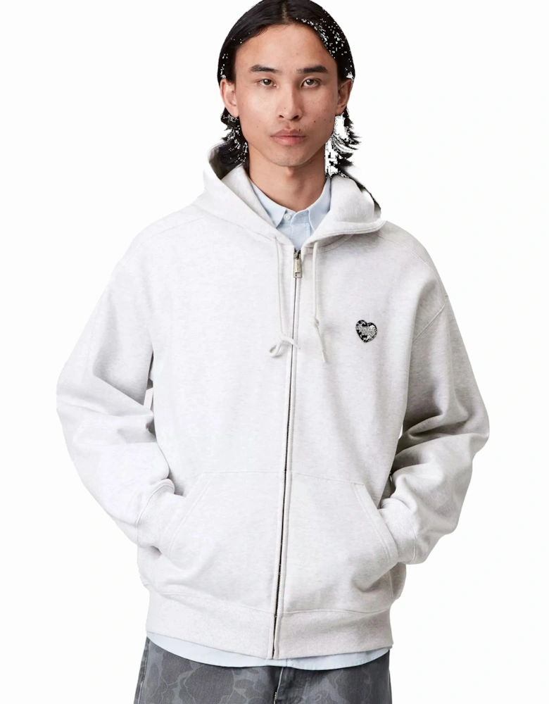 Hooded Heart II Hartt Zip Sweatshirt Ash Heather