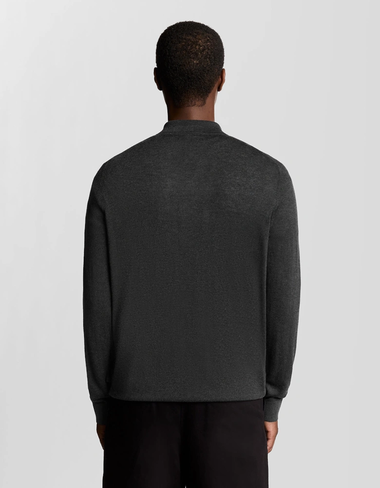 Wool Blend Cable Knit Shirt