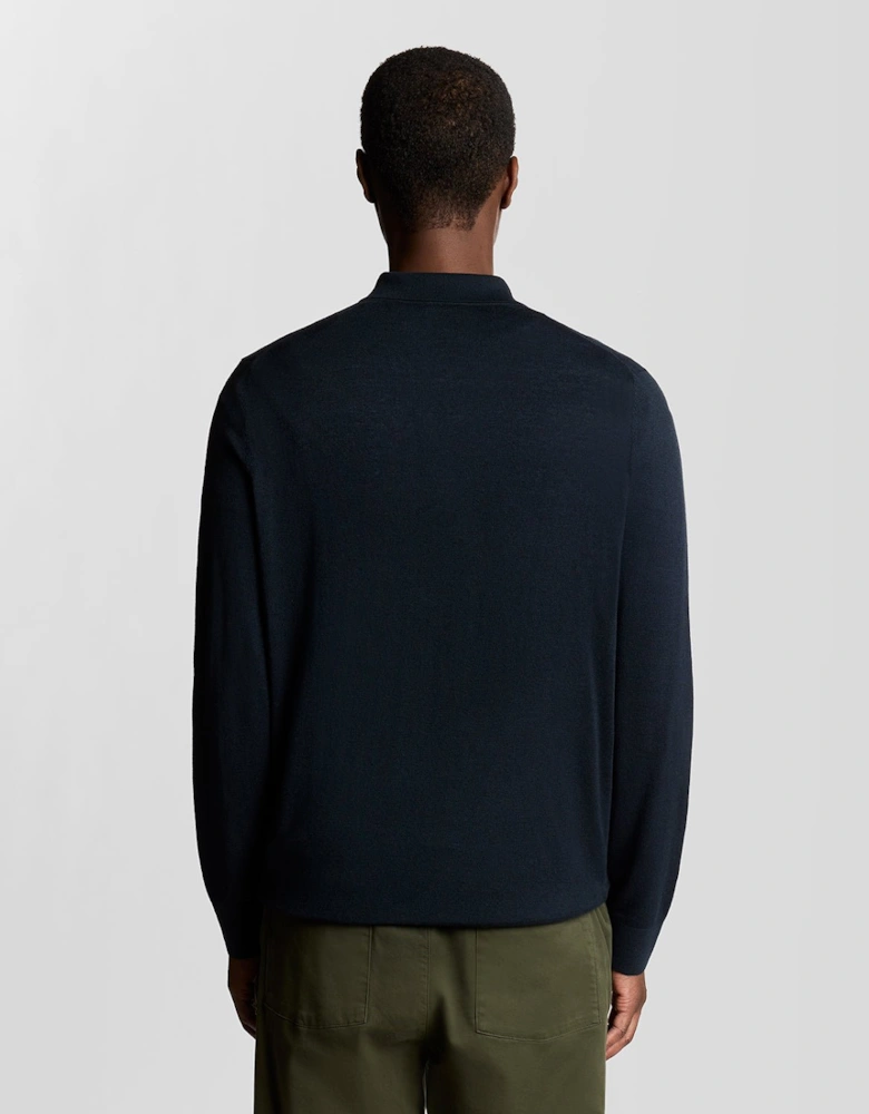 Wool Blend Cable Knit Shirt