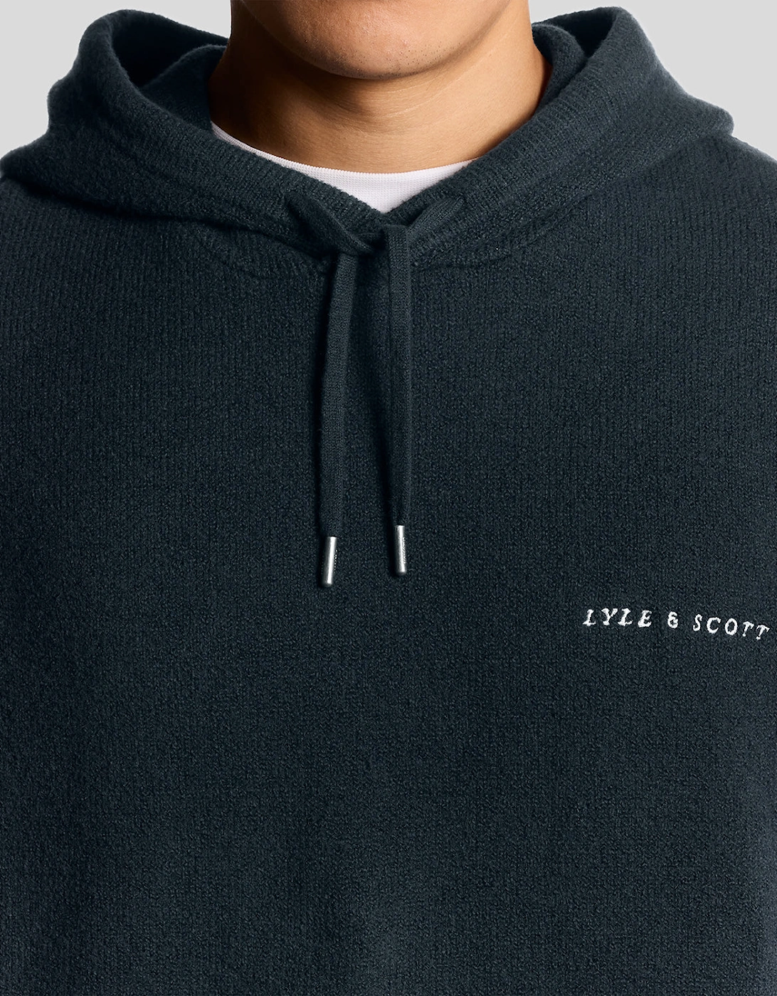 Knitted Script Hoodie