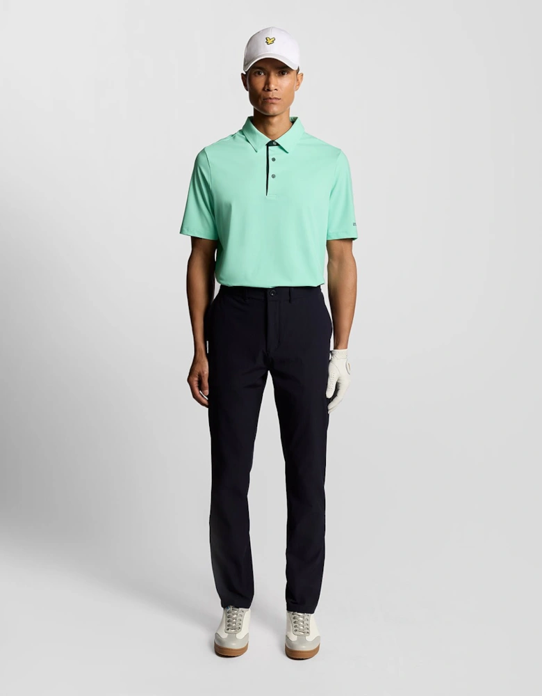 Golf Shank Button Polo Shirt