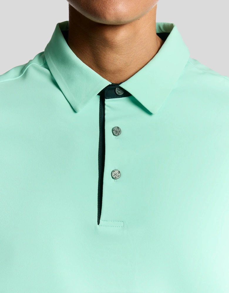 Golf Shank Button Polo Shirt