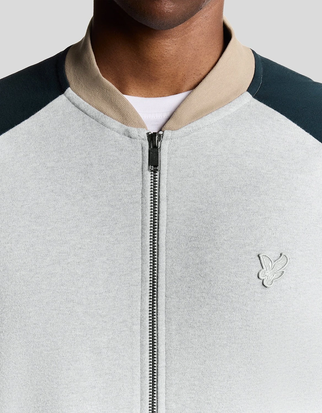 Heavyweight Contrast Raglan Bomber