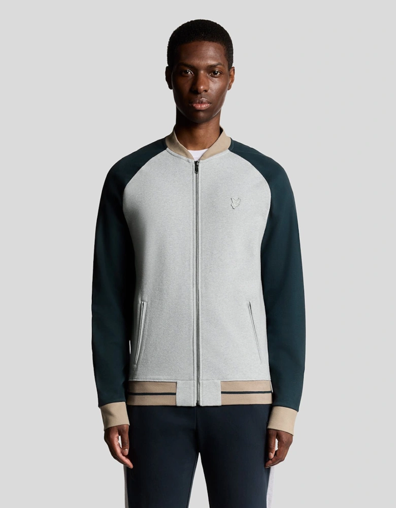 Heavyweight Contrast Raglan Bomber