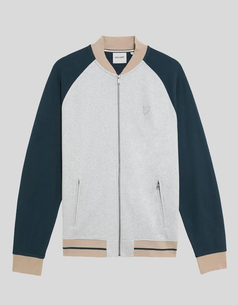 Heavyweight Contrast Raglan Bomber