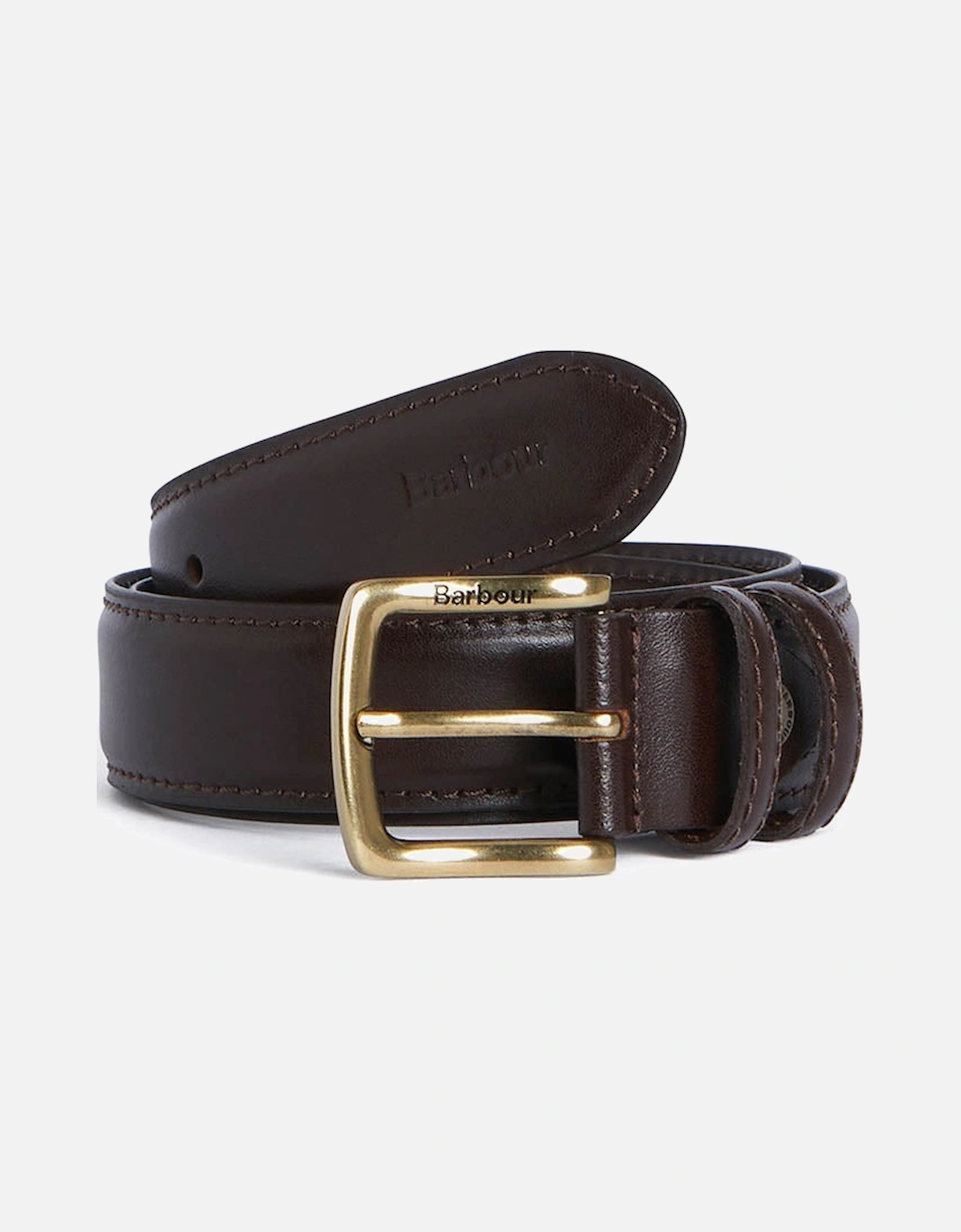 Clyde Mens Leather Belt Chestnut - Brown, 2 of 1