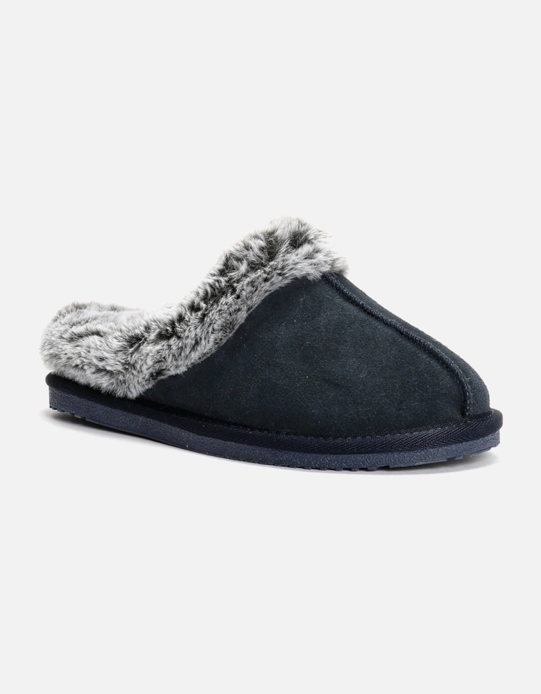 Amara Suede Women's Navy Slippers