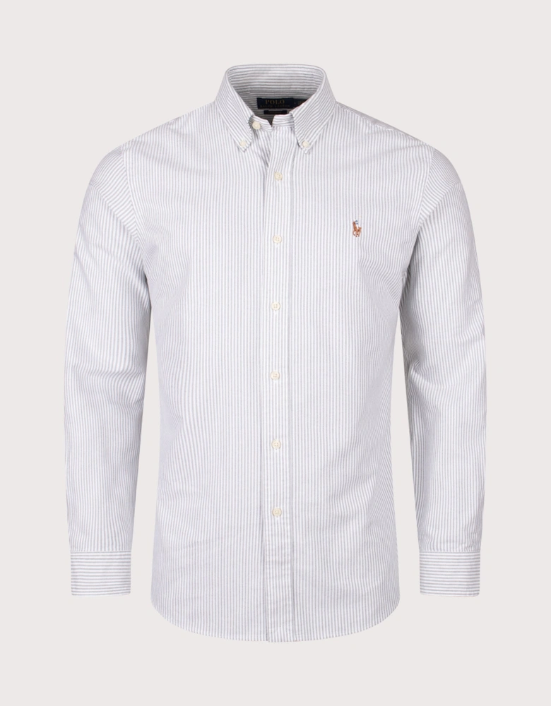 Custom Fit Striped Oxford Shirt