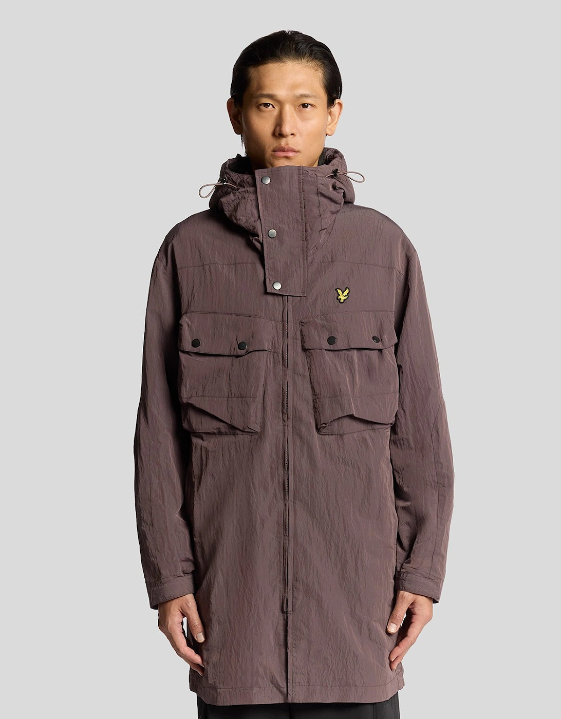 Lyle And Scott Men's Brown Water Resistant Guard Parka - Size: 40/Regular