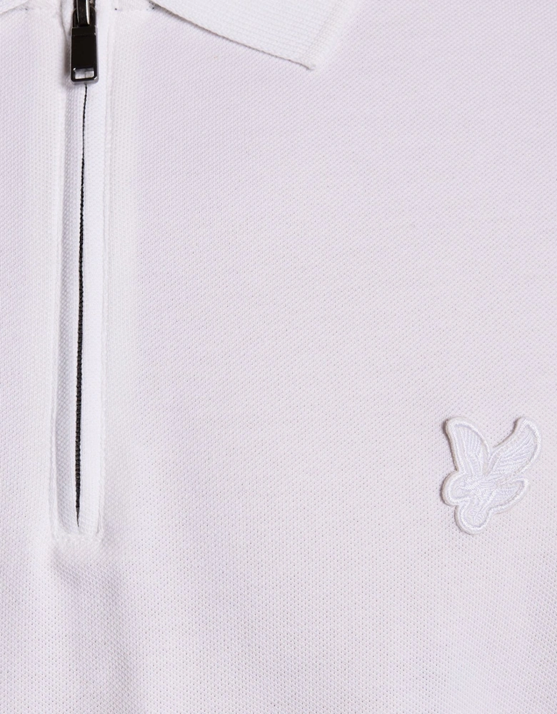 Superfine Cotton Zip Polo Shirt