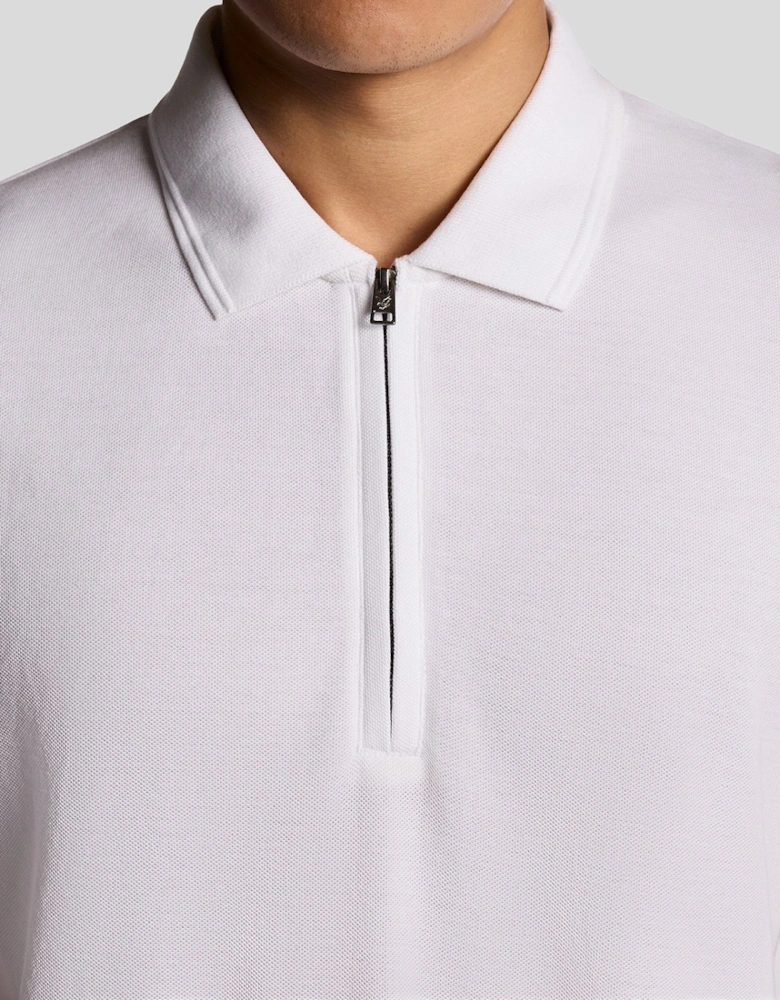 Ottoman Half Zip Polo Shirt