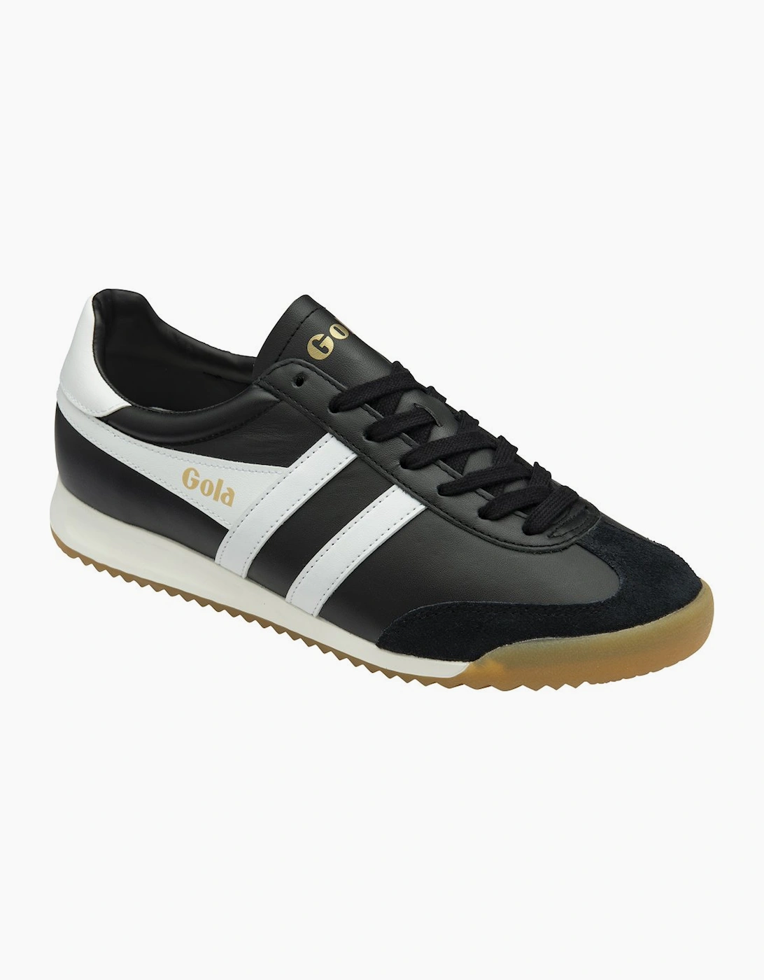 Gola Men's Black Torpedo Leather Trainers - Size 7