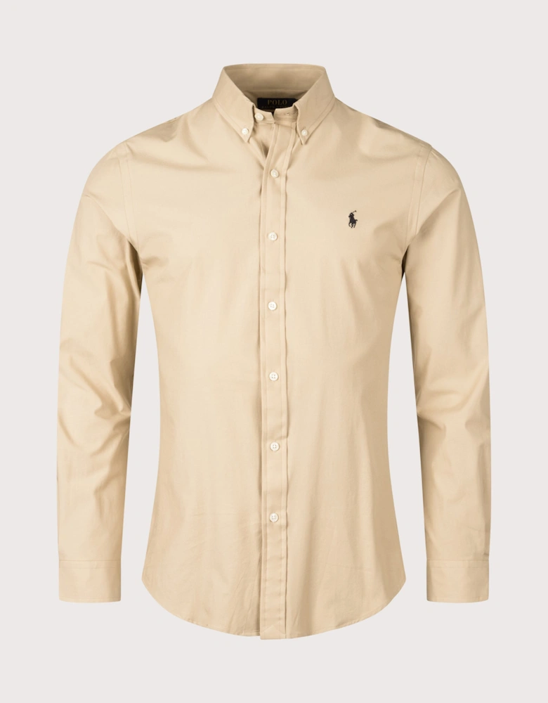 Slim Fit Stretch Poplin Shirt