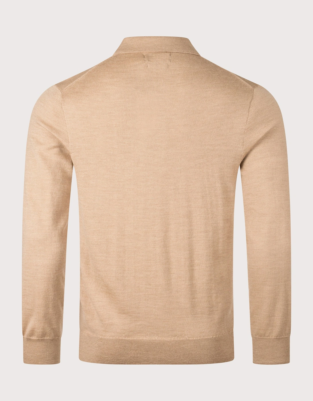Knitted Long Sleeve Polo Shirt