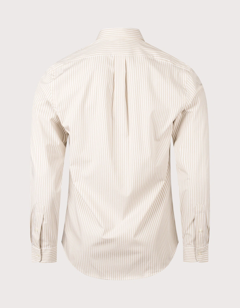 Slim Fit Striped Poplin Shirt