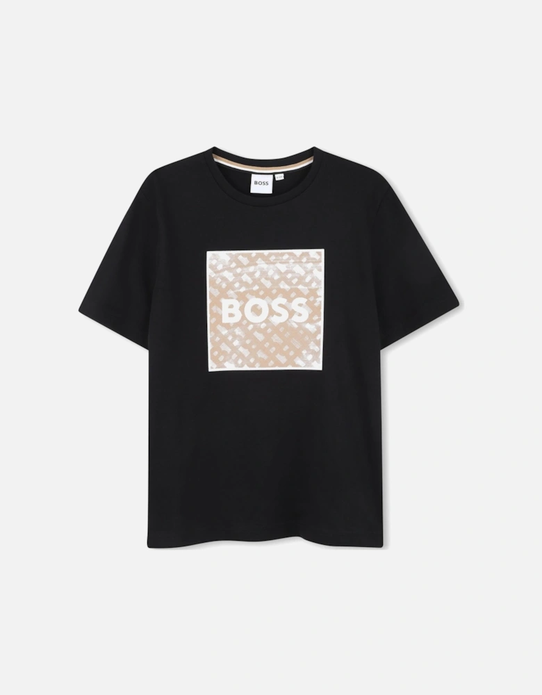 BOSS BOYS BLACK T SHIRT J52370