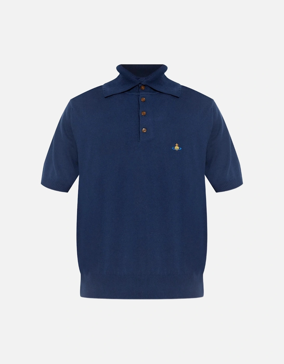 Alex Knitted Polo Navy, 6 of 5