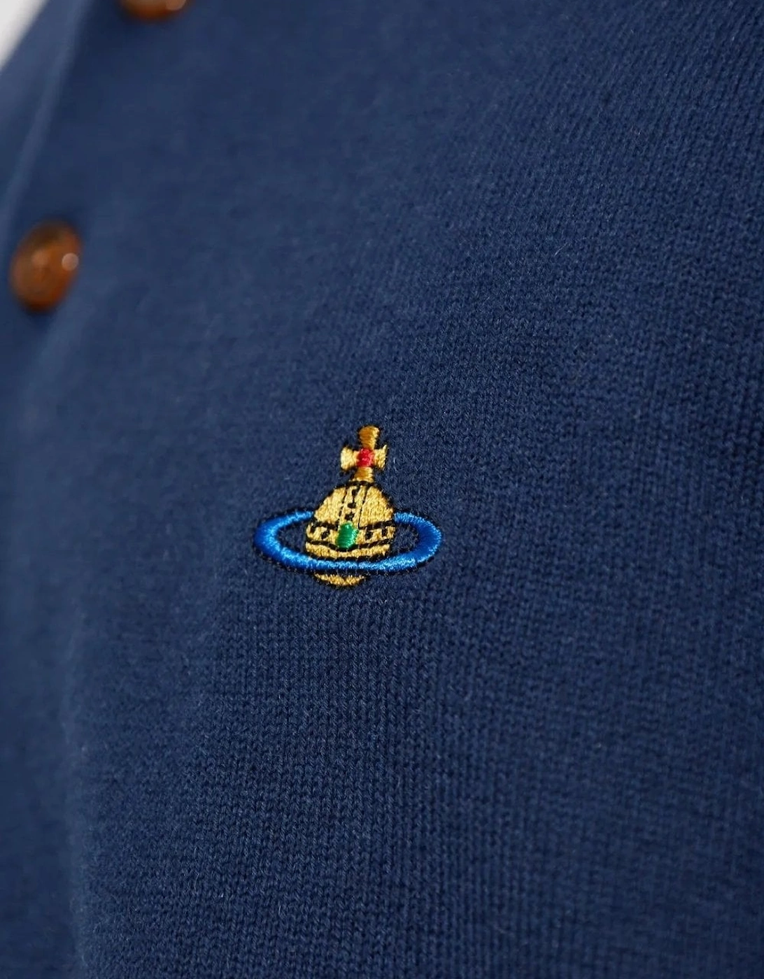 Alex Knitted Polo Navy
