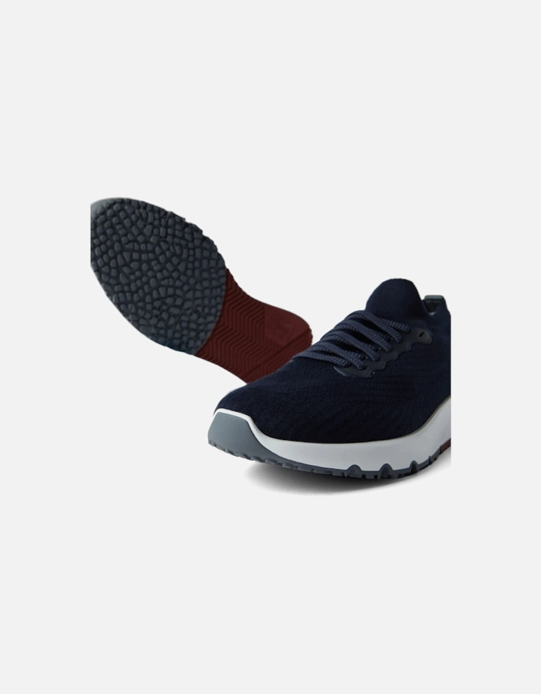 Stretch Knit Sneakers Navy