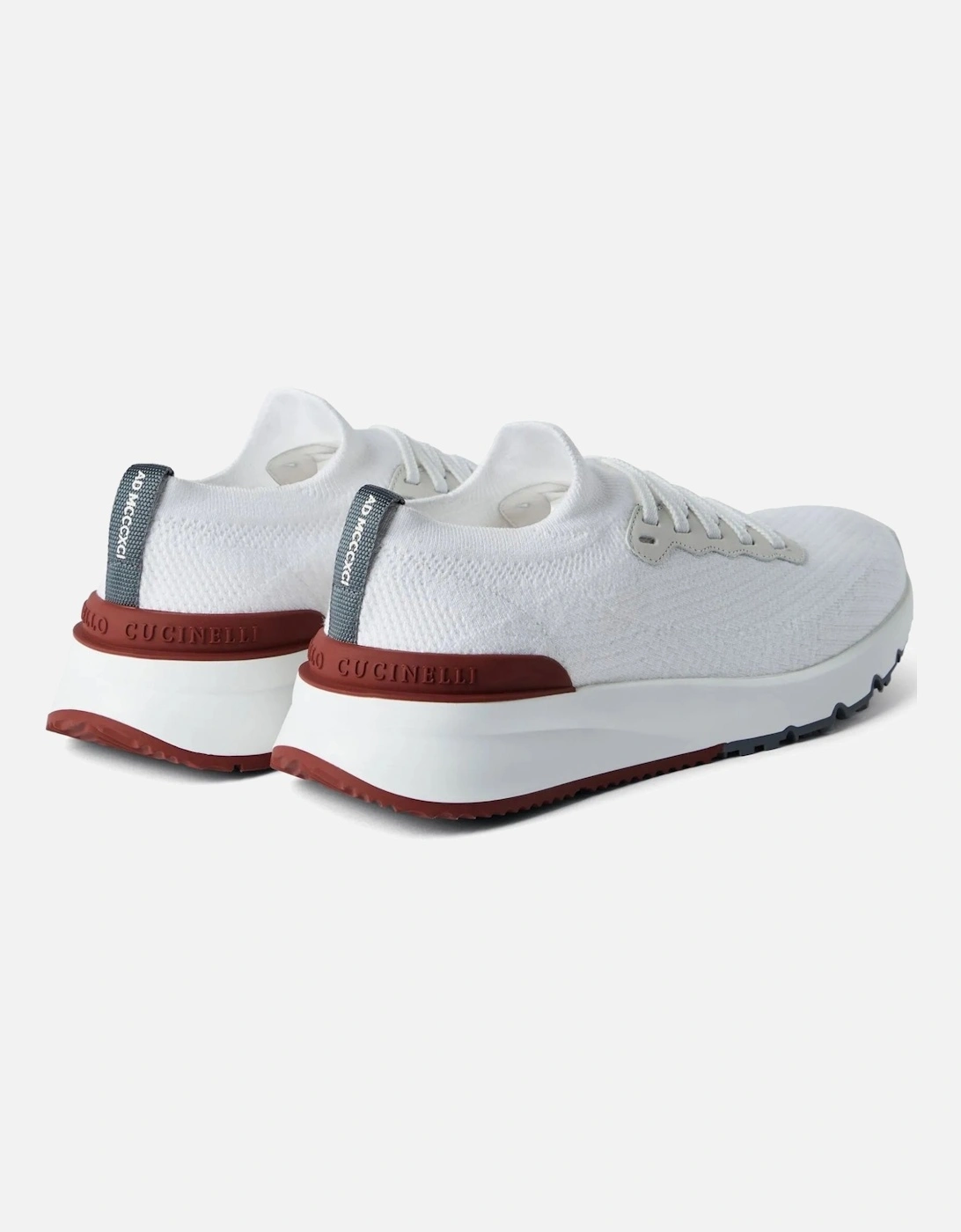 Stretch Knit Sneakers White