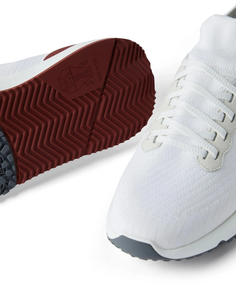 Stretch Knit Sneakers White