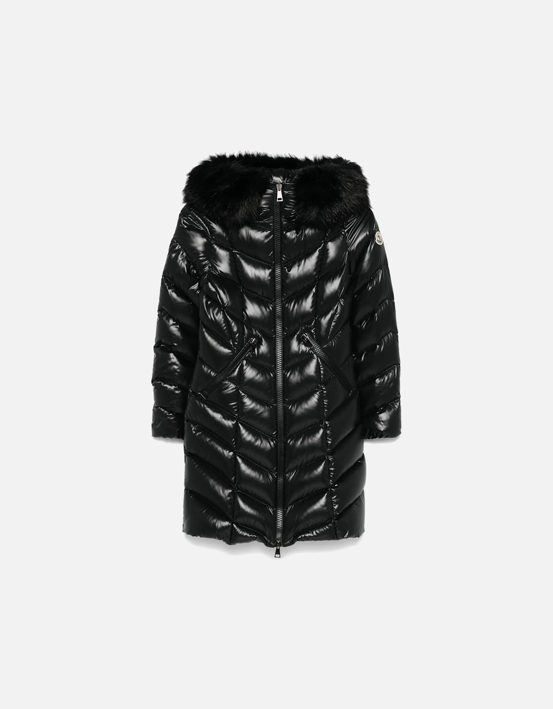 Womens Fulmarus Long Coat Black, 6 of 5