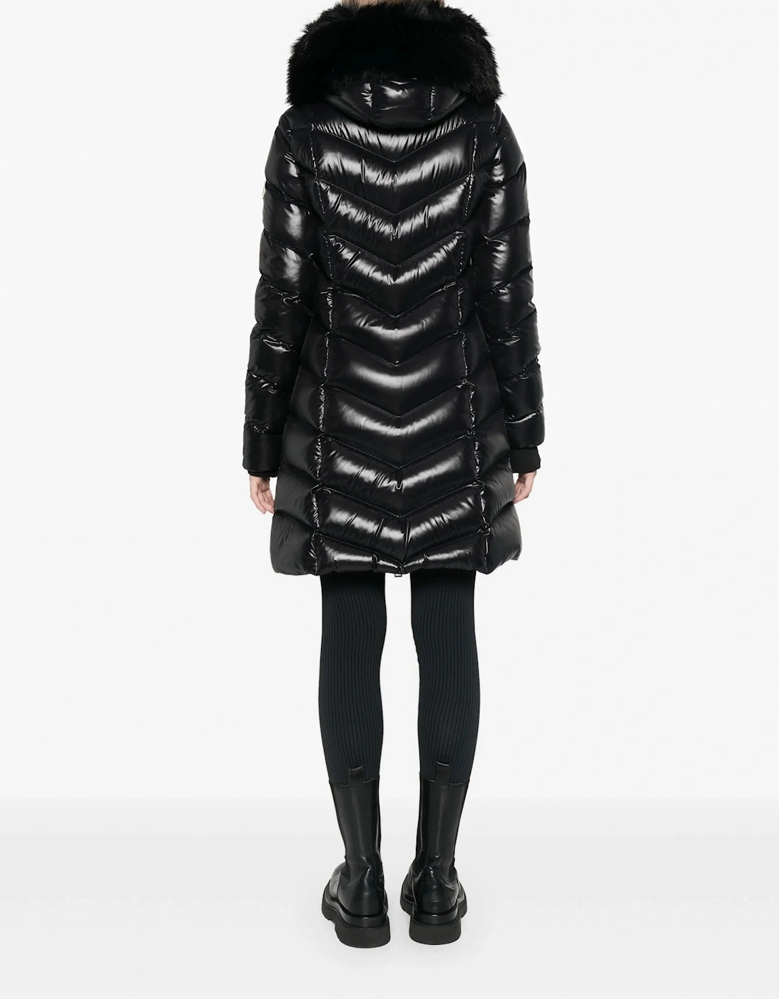 Womens Fulmarus Long Coat Black