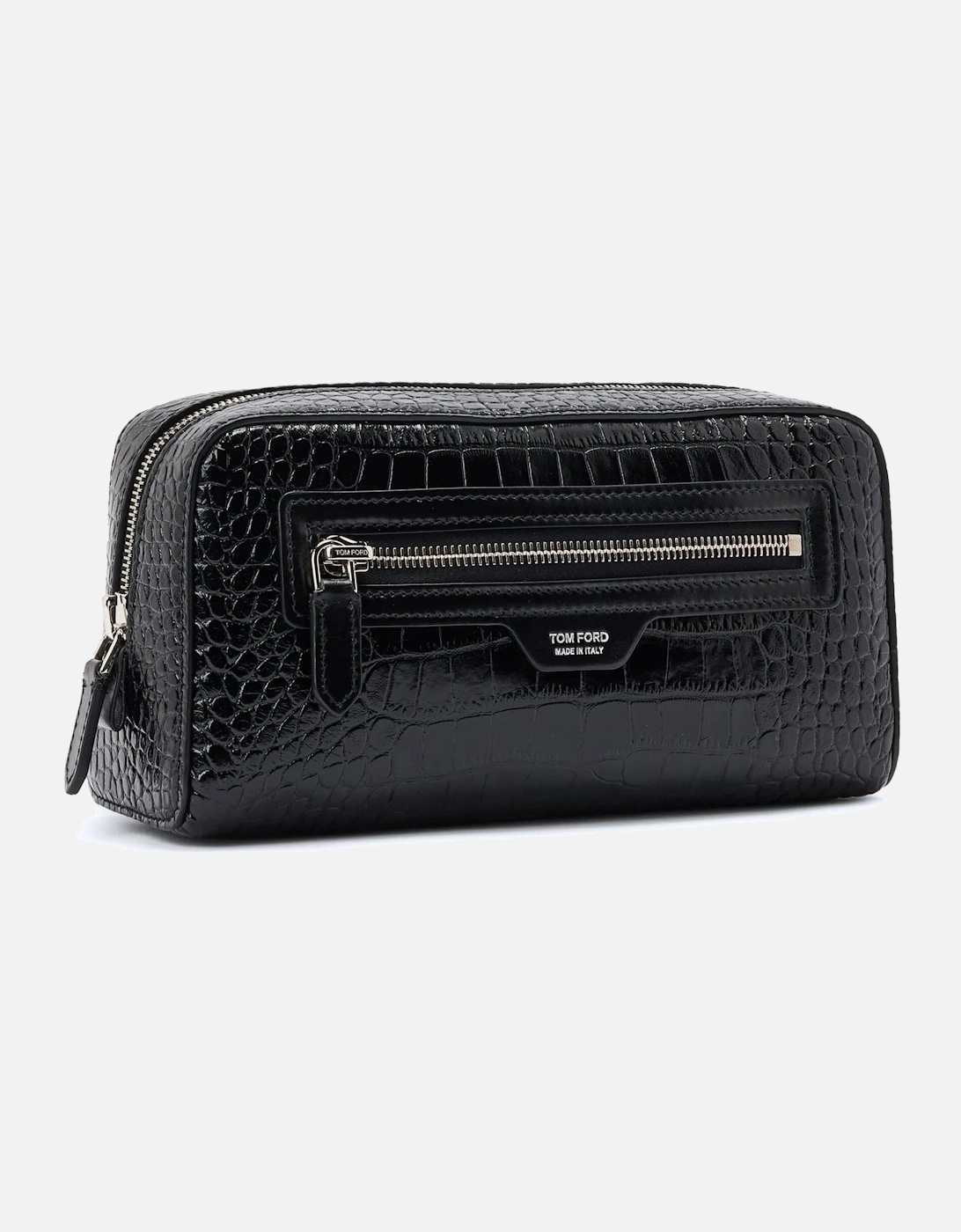 SHINY CROC TOILETRY CASE