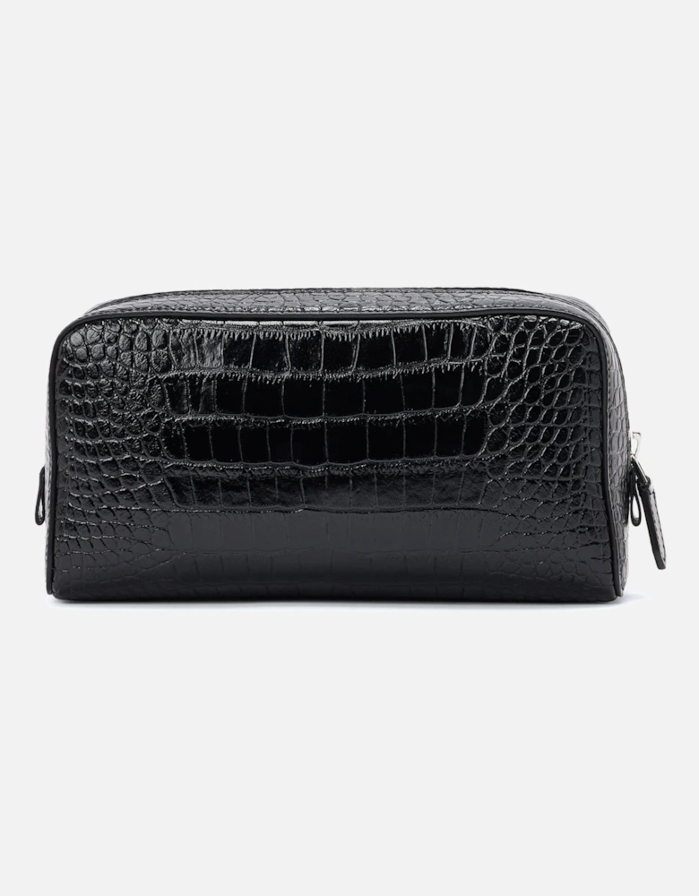 SHINY CROC TOILETRY CASE