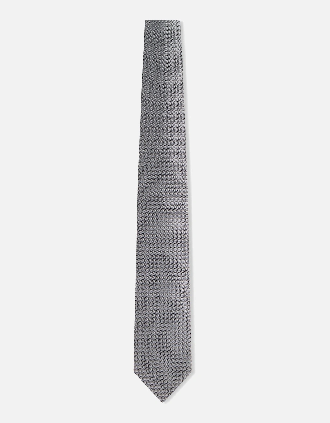 Solid Basket Weave Tie 6cm Grey, 2 of 1